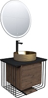 Grossman Мебель для ванной Винтаж 70 GR-5010GG веллингтон/металл черный